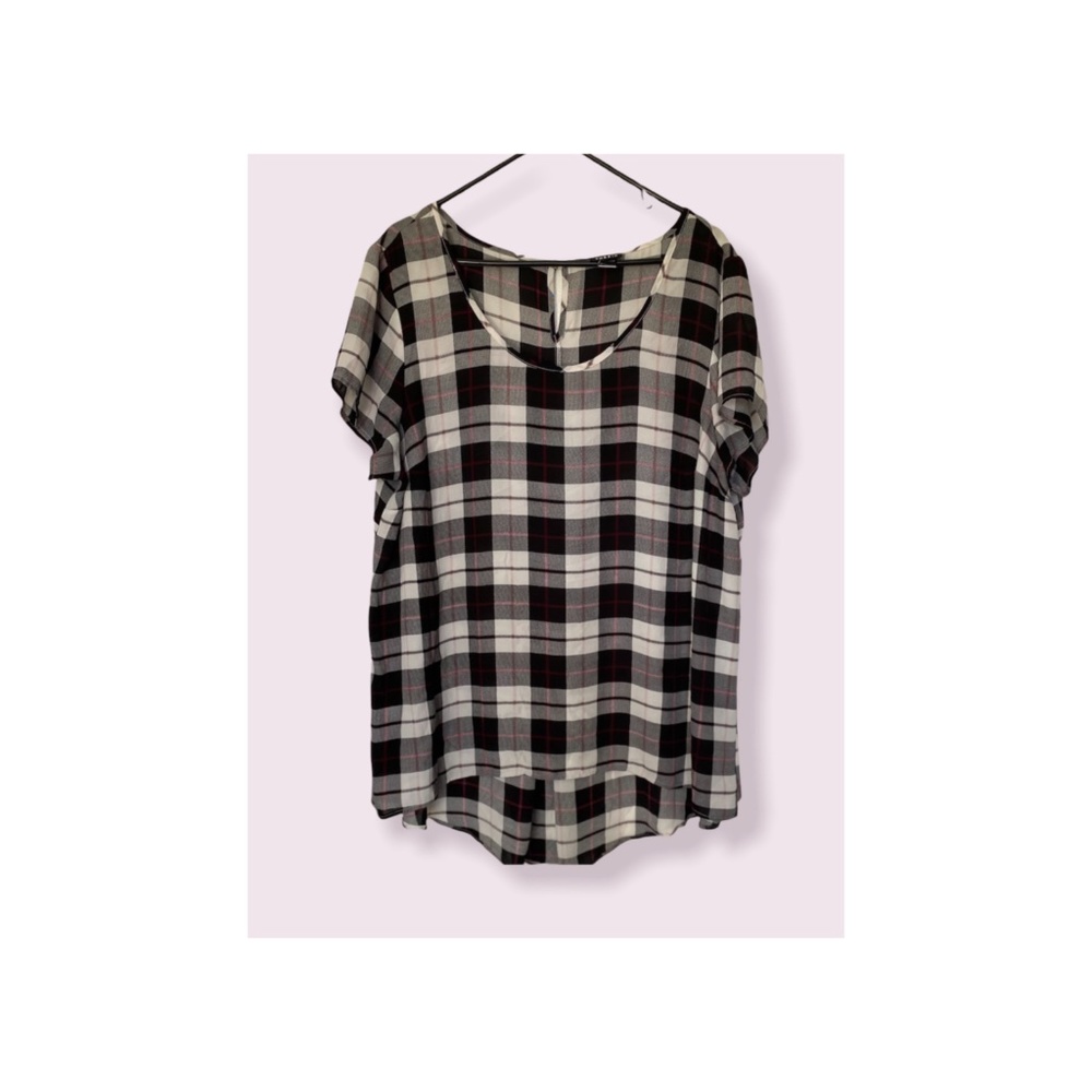 TORRID  PLUS SIZE HIGH LOW SHEER TUNIC